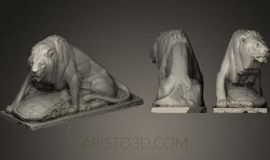 Figurines lions tigers sphinxes (STKL_0016) 3D model for CNC machine